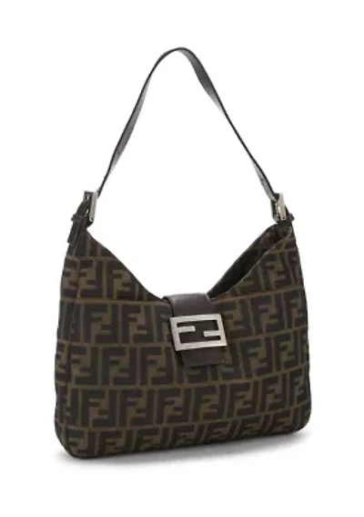 Fendi Brown Zucca Shoulder Bag - FINAL SALE, NO RETURNS