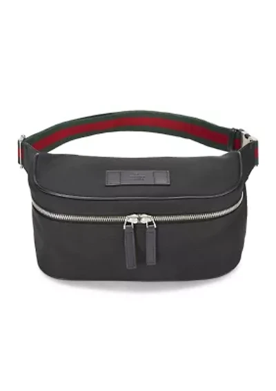 Gucci Black Techno Canvas Belt Bag - FINAL SALE, NO RETURNS