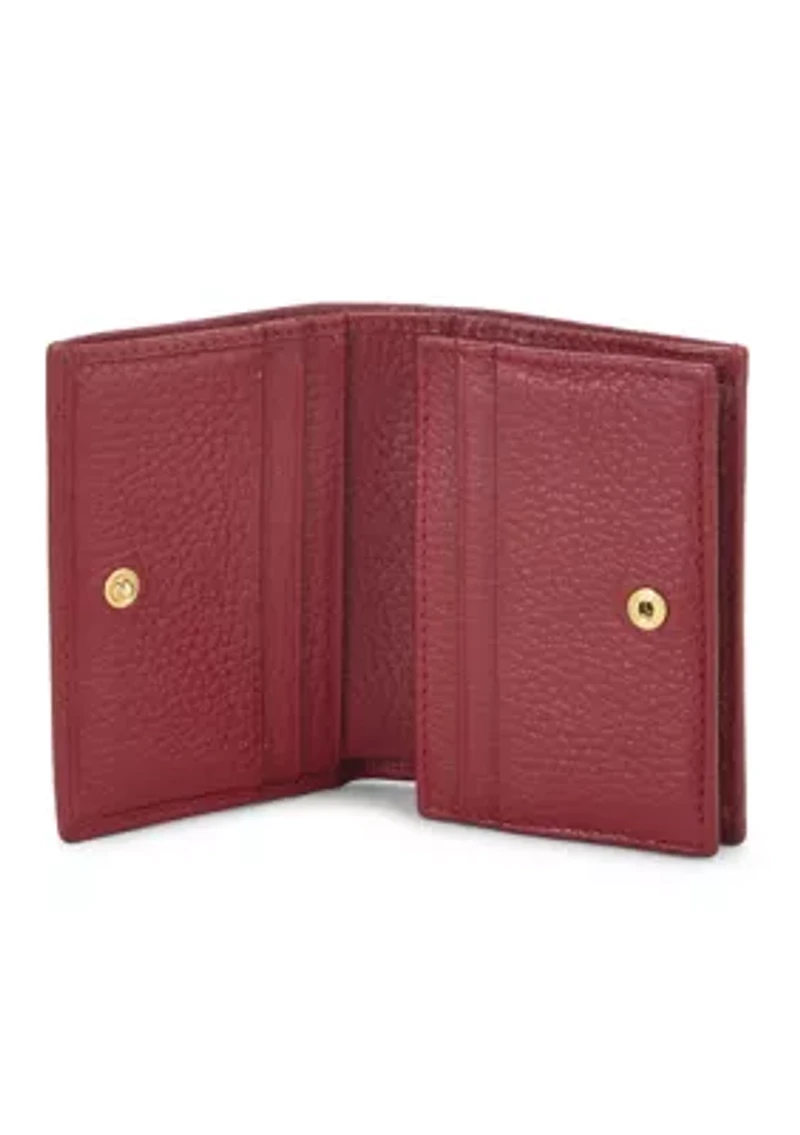 Gucci Red Leather GG Marmont Card Case - FINAL SALE, NO RETURNS