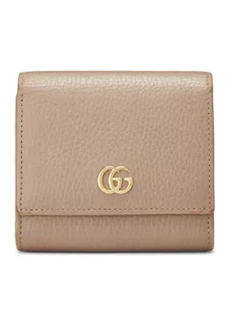 Gucci Pink Leather GG Marmont Compact Wallet - FINAL SALE, NO RETURNS