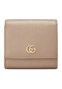 Gucci Pink Leather GG Marmont Compact Wallet - FINAL SALE, NO RETURNS