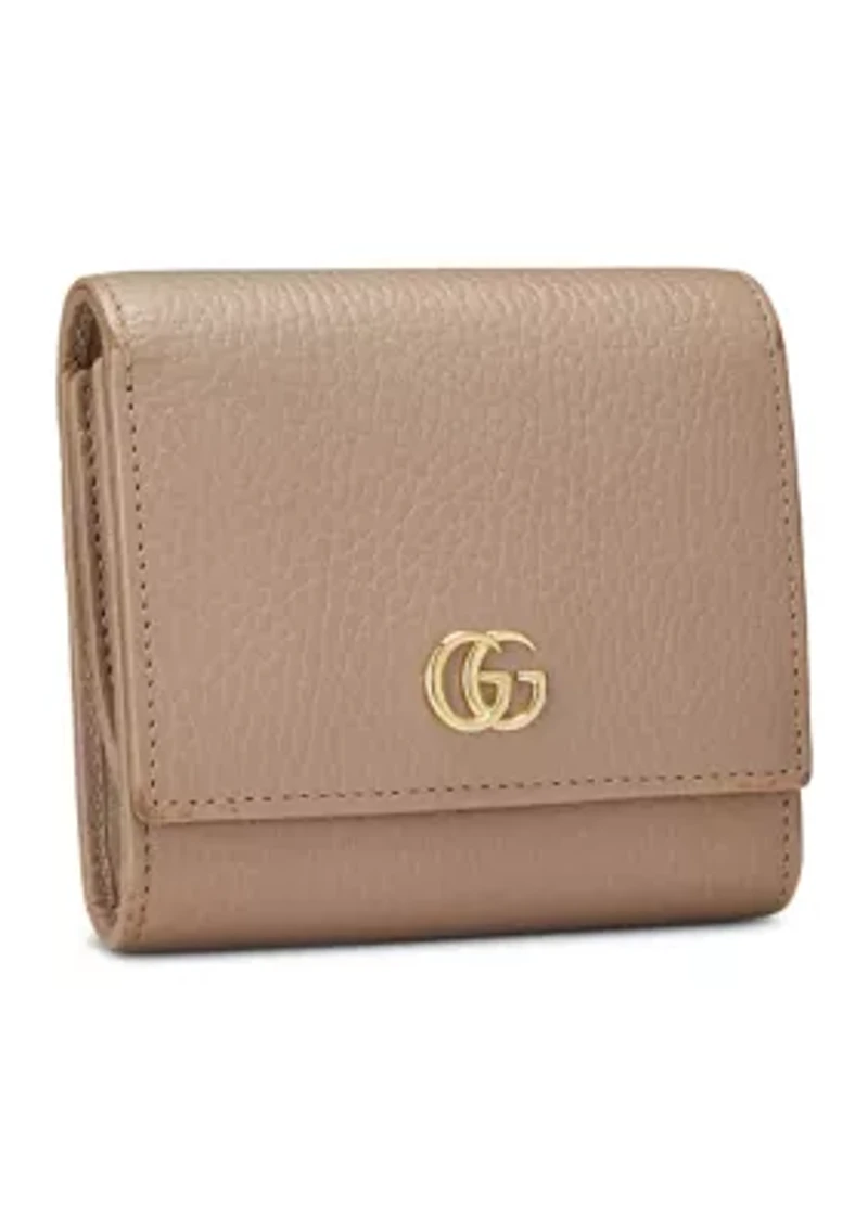Gucci Pink Leather GG Marmont Compact Wallet - FINAL SALE, NO RETURNS