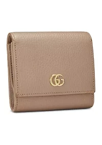 Gucci Pink Leather GG Marmont Compact Wallet - FINAL SALE, NO RETURNS