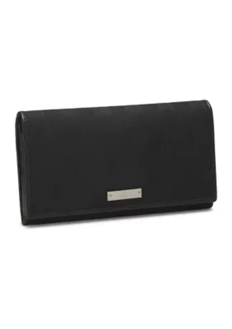 Gucci Black Canvas Continental Wallet - FINAL SALE, NO RETURNS