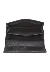 Gucci Black Canvas Continental Wallet - FINAL SALE, NO RETURNS