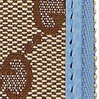 Gucci Blue Canvas Zip Around Wallet - FINAL SALE, NO RETURNS