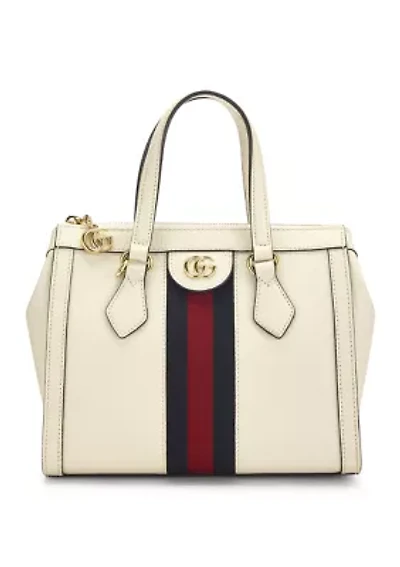 Gucci White Leather Ophidia Tote Small - FINAL SALE, NO RETURNS
