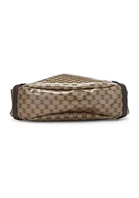 Gucci Brown Crystal Canvas Abbey Tote - FINAL SALE, NO RETURNS