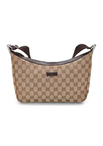 Gucci Brown Canvas Round Messenger Small - FINAL SALE, NO RETURNS