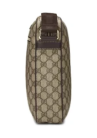 Gucci Brown Coated Canvas Vertical Large Camera Bag - FINAL SALE, NO RETURNS