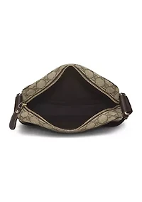 Gucci Brown Coated Canvas Vertical Large Camera Bag - FINAL SALE, NO RETURNS