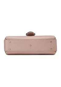 Gucci Pink Leather Interlocking  Top Handle Bag - FINAL SALE, NO RETURNS