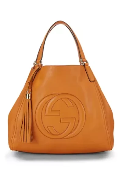 Gucci Orange Leather Soho Convertible Shoulder - FINAL SALE, NO RETURNS