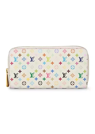 Takashi Murakami x Louis Vuitton White Monogram Multicolore Zippy Continental - FINAL SALE, NO RETURNS