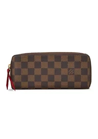 Louis Vuitton Damier Ebene Clemence Wallet - FINAL SALE, NO RETURNS