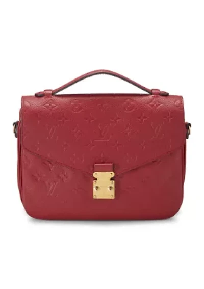 Louis Vuitton Red Monogram Empreinte Pochette Metis - FINAL SALE, NO RETURNS