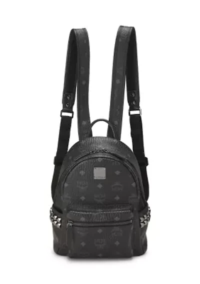 MCM Black Visetos Studded Stark Backpack Small - FINAL SALE, NO RETURNS