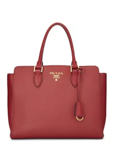 Prada Red Saffiano Convertible Handbag - FINAL SALE, NO RETURNS