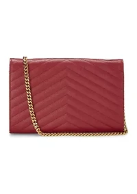 Yves Saint Laurent Grainy Envelope Chain Crossbody Bag - FINAL SALE, NO RETURNS