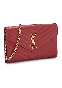 Yves Saint Laurent Grainy Envelope Chain Crossbody Bag - FINAL SALE, NO RETURNS