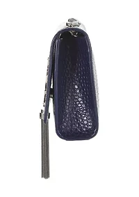 Yves Saint Laurent Navy Embossed Kate Tassel Chain Crossbody Bag - FINAL SALE, NO RETURNS