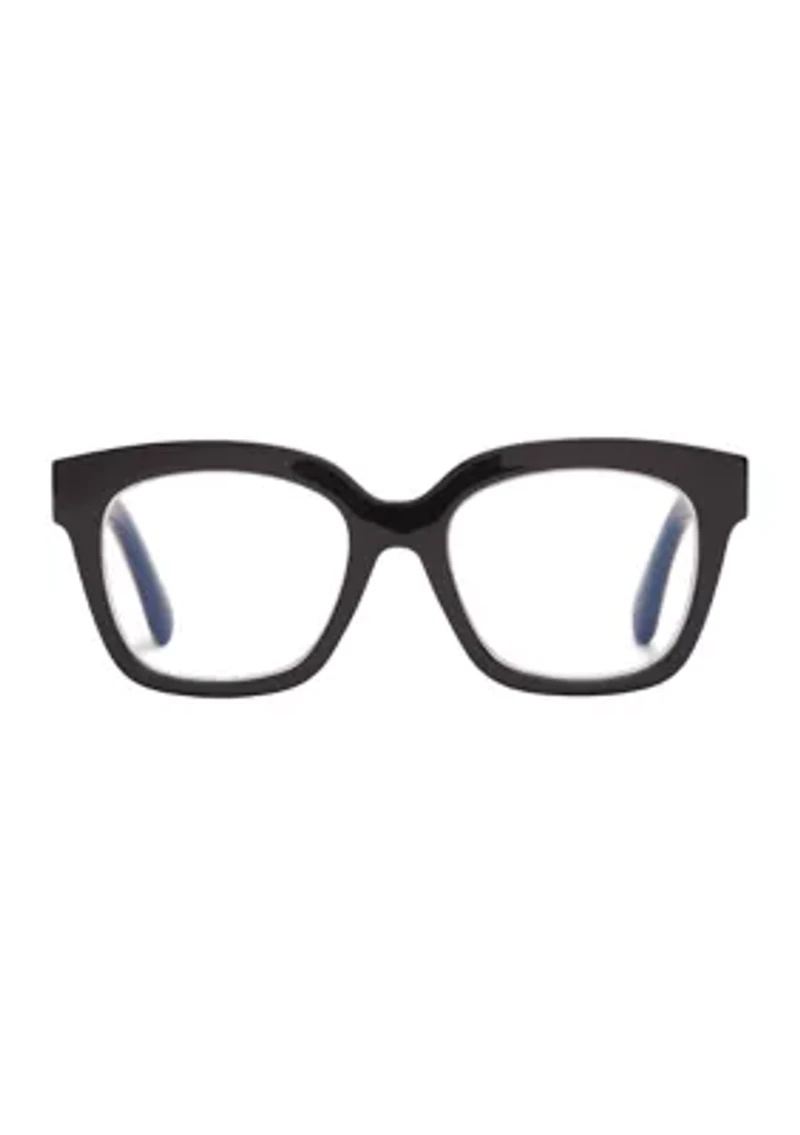 Ava Black Reading Glasses +2.0
