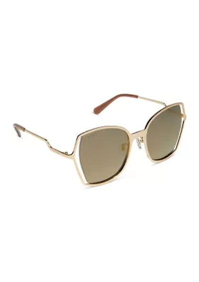 Donna III Gold Mirror Sunglasses