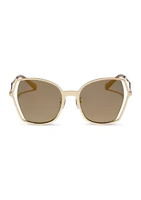 Donna III Gold Mirror Sunglasses