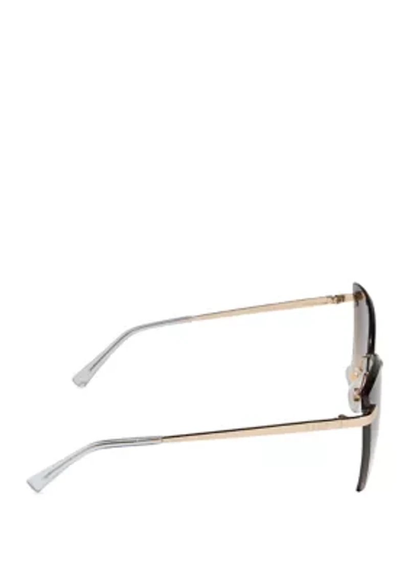 Becky V Gold/Brown Sunglasses