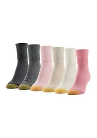 Turn Cuff Socks - 6 Pack