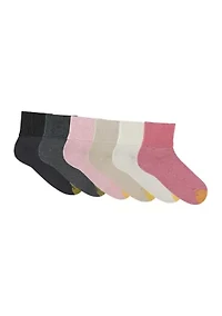 Turn Cuff Socks - 6 Pack