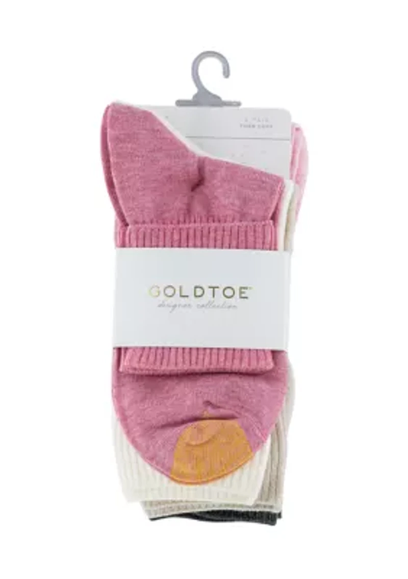 Turn Cuff Socks - 6 Pack