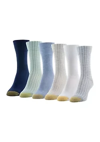 Gingham Midi Socks - Set of 6