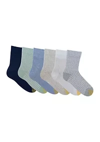 Gingham Midi Socks - Set of 6