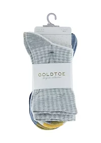 Gingham Midi Socks - Set of 6