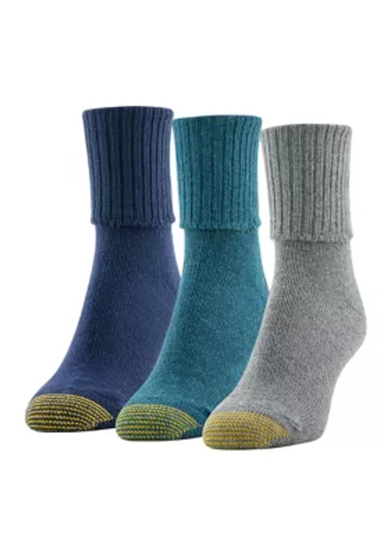 Midweight Turn Cuff Socks - 3 Pack