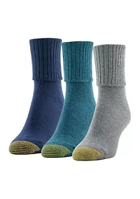 Midweight Turn Cuff Socks - 3 Pack