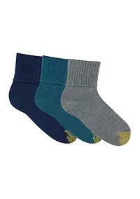 Midweight Turn Cuff Socks - 3 Pack