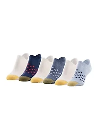 Americana Invisible Socks - Pack of 6