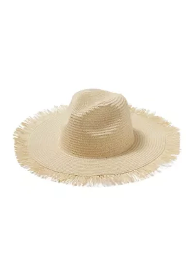 Fray Edge Straw Panama Hat