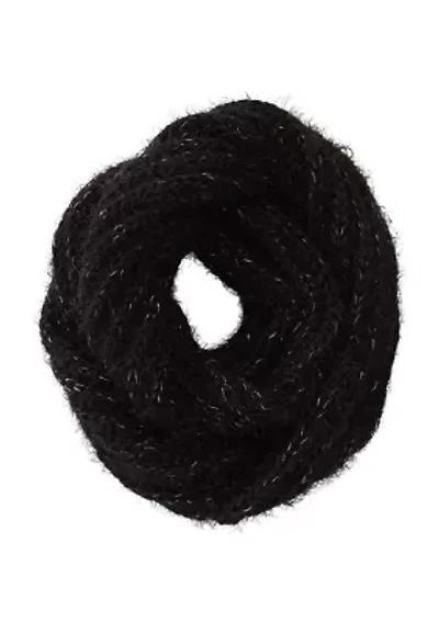 Women's Eyelash Lurex Infinity Scarf