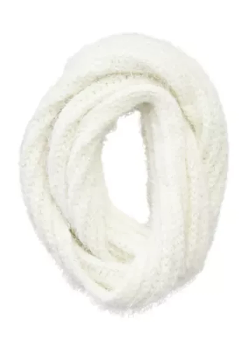 Women's Eyelash Lurex Infinity Scarf