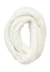 Women's Eyelash Lurex Infinity Scarf