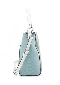Lizard Blocked Shoulder Bag