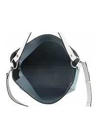Lizard Blocked Shoulder Bag