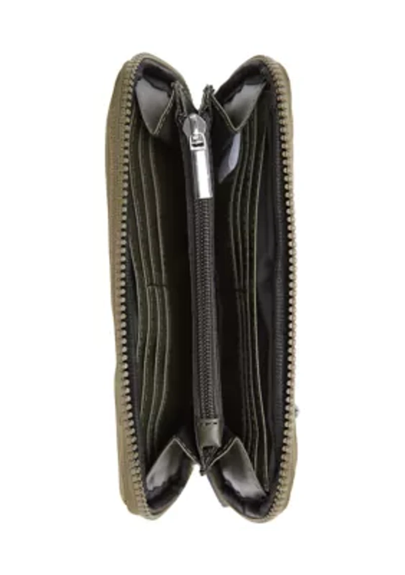 Padded Zip Around Wallet