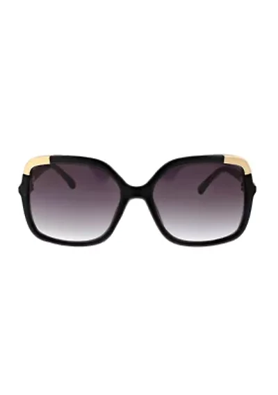 Metal Tip Square Sunglasses