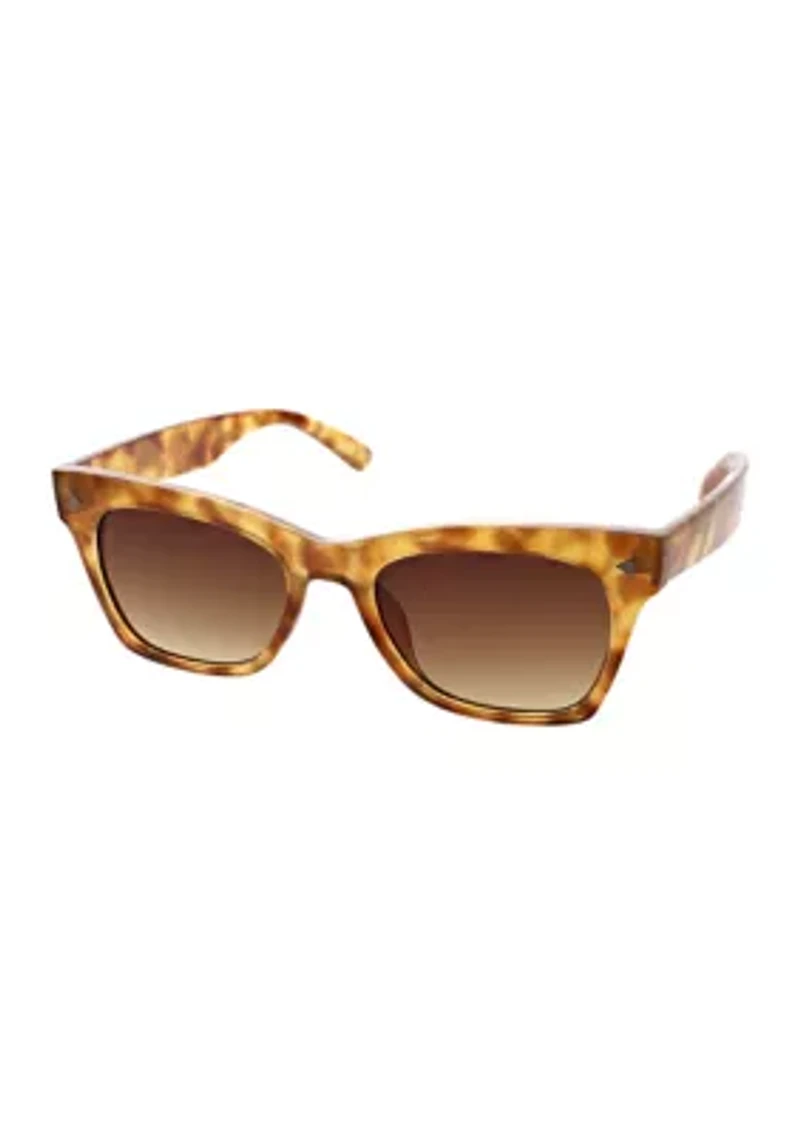 Flared Retro Way Sunglasses