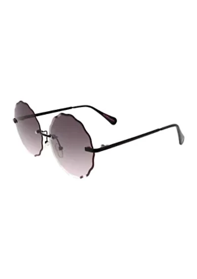 Scalloped Round Sunglasses