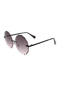 Scalloped Round Sunglasses